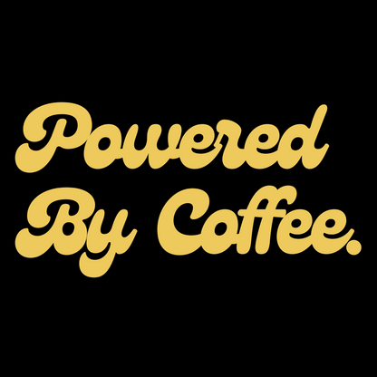 Powered By Coffee Stainless steel tumbler (Yellow)