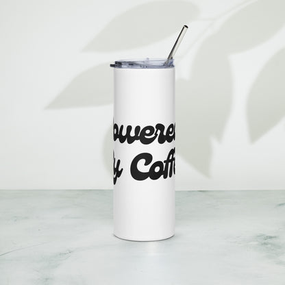 Powered by Coffee Stainless steel tumbler (Black)