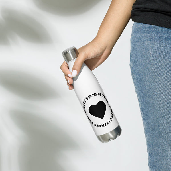 CFY Cares Black Stainless Steel Water Bottle