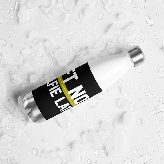 Lift Now Selfie Later Black Water Bottle