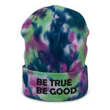 Be True Be Good Tie-dye beanie (Black)
