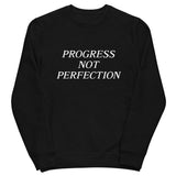 Progress Not Perfection Unisex eco sweatshirt