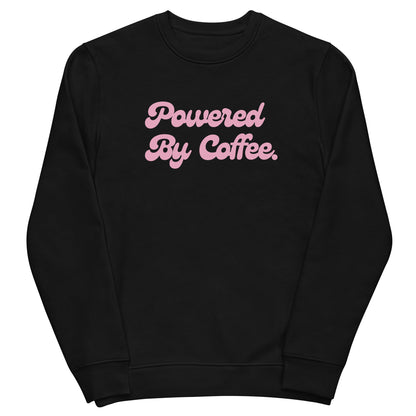Powered By Coffee Unisex eco sweatshirt (Pink)