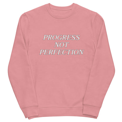 Progress Not Perfection Unisex eco sweatshirt