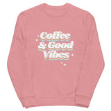 Coffee & Good Vibes Unisex eco sweatshirt