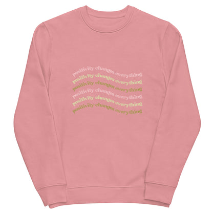 Positivity Changes Everything Unisex eco sweatshirt (Neutral)