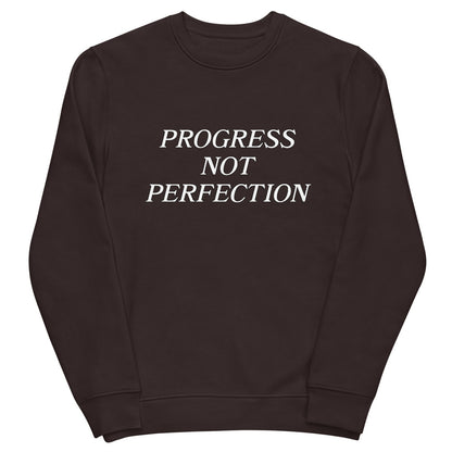 Progress Not Perfection Unisex eco sweatshirt