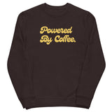 Powered By Coffee Unisex eco sweatshirt (Yellow)