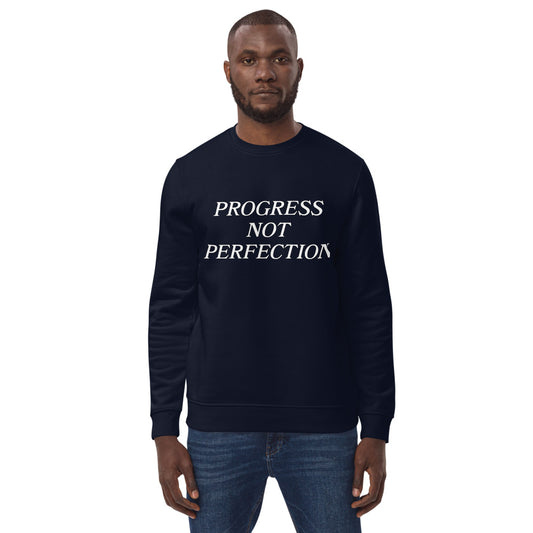 Progress Not Perfection Unisex eco sweatshirt