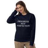 Progress Not Perfection Unisex eco sweatshirt