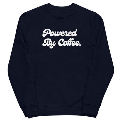 Powered By Coffee Unisex eco sweatshirt (White)