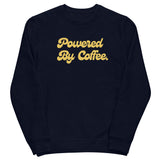 Powered By Coffee Unisex eco sweatshirt (Yellow)