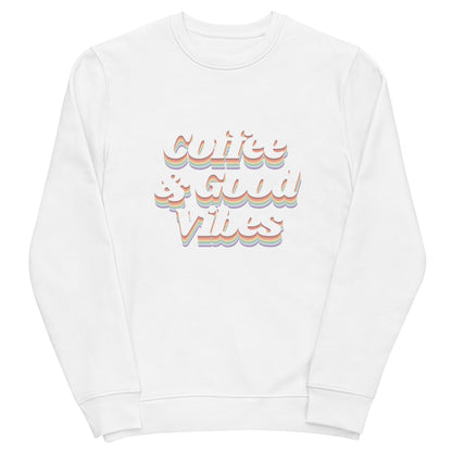 Coffee & Good Vibes Unisex eco sweatshirt