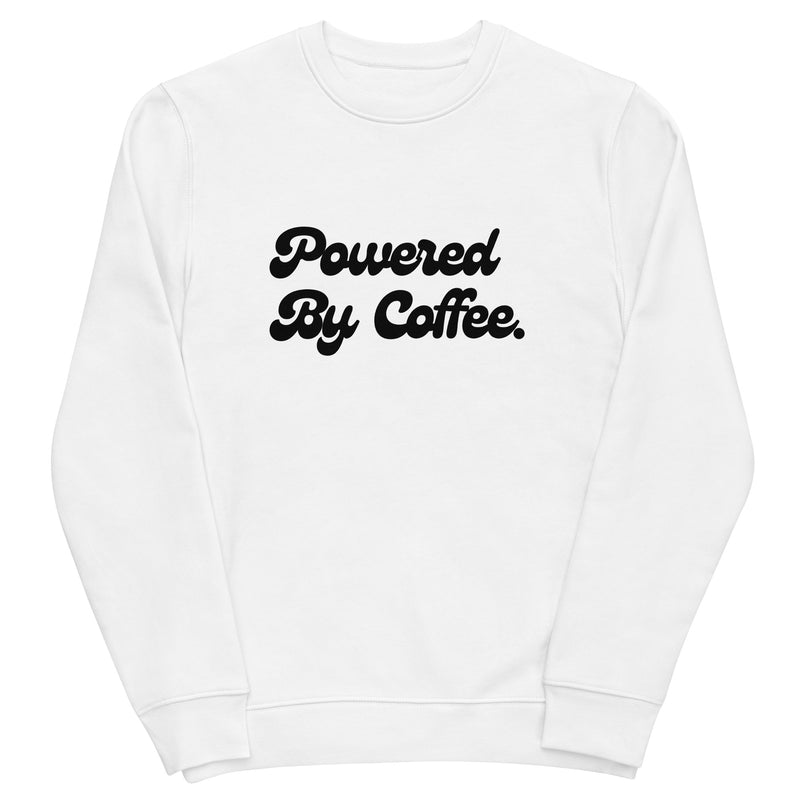 Powered By Coffee Unisex eco sweatshirt (Black)
