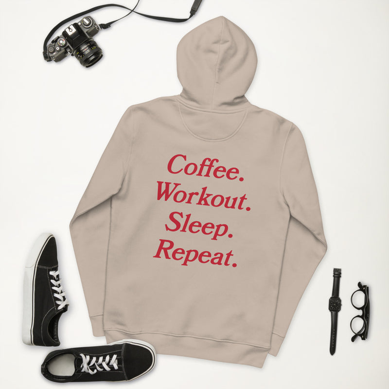 Coffee Workout Sleep Repeat Unisex essential eco hoodie