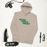 Make Today Count Unisex eco hoodie (Green)