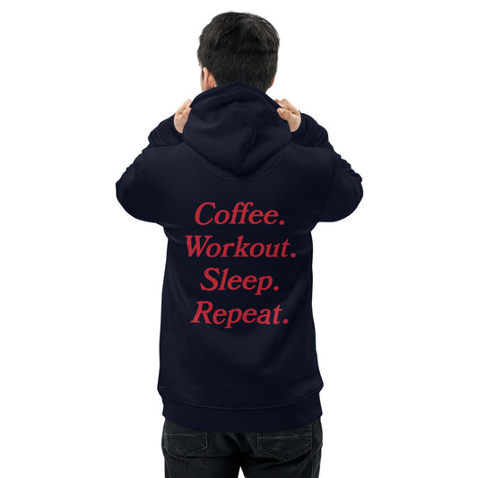 Coffee Workout Sleep Repeat Unisex essential eco hoodie