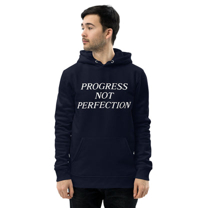 Progress Not Perfection Unisex Eco Hoodie