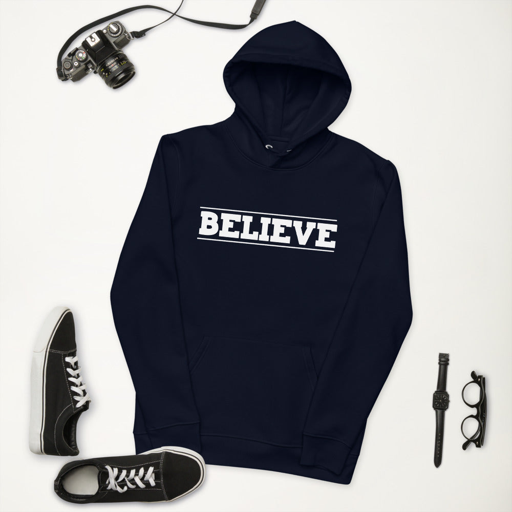 Believe Unisex Eco Hoodie