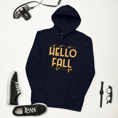 Hello Fall Unisex Eco Hoodie