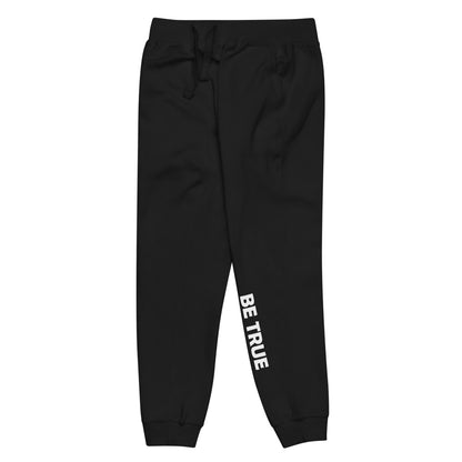 Be True Be Good Unisex fleece sweatpants (white)