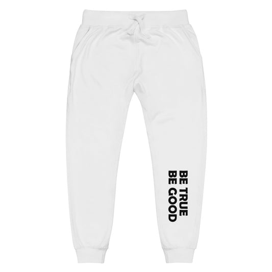 Be True Be Good Unisex fleece sweatpants (Black)