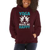 Yoga Makes Me Happy Women's Hoodie