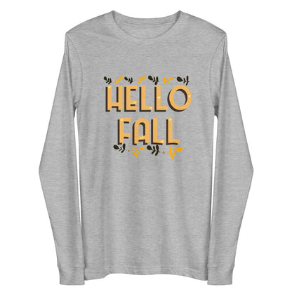 Hello Fall Unisex Long Sleeve Tee