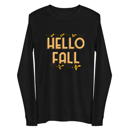 Hello Fall Unisex Long Sleeve Tee