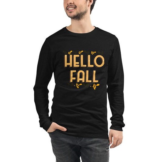 Hello Fall Unisex Long Sleeve Tee