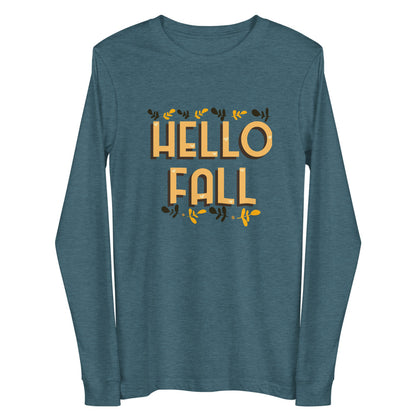 Hello Fall Unisex Long Sleeve Tee