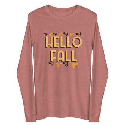 Hello Fall Unisex Long Sleeve Tee