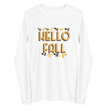 Hello Fall Unisex Long Sleeve Tee