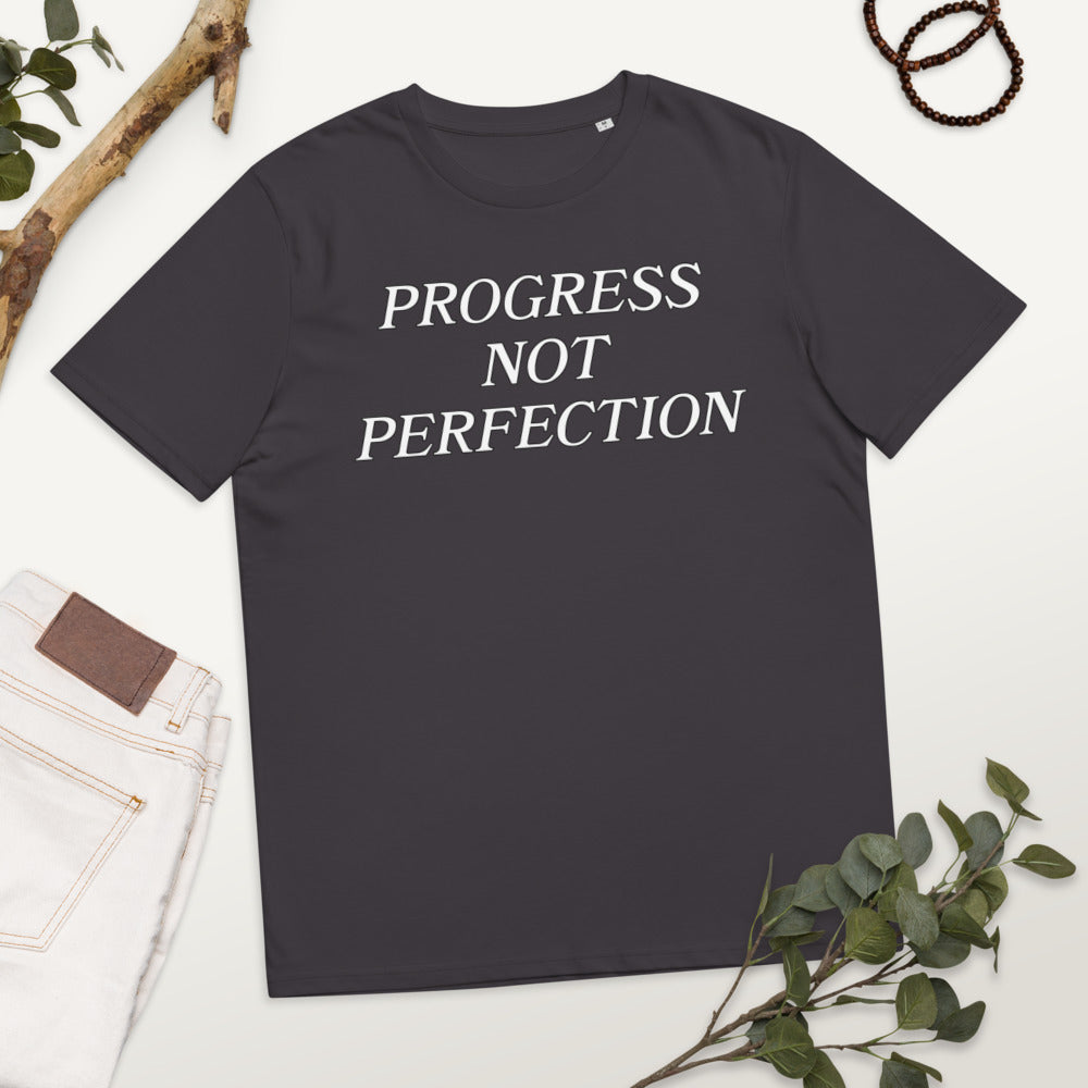 Progress Not Perfection Unisex organic cotton t-shirt