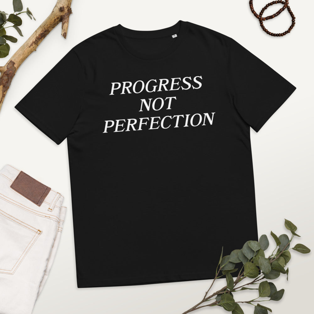 Progress Not Perfection Unisex organic cotton t-shirt