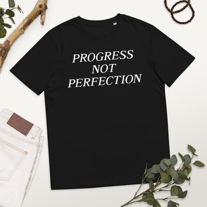 Progress Not Perfection Unisex organic cotton t-shirt