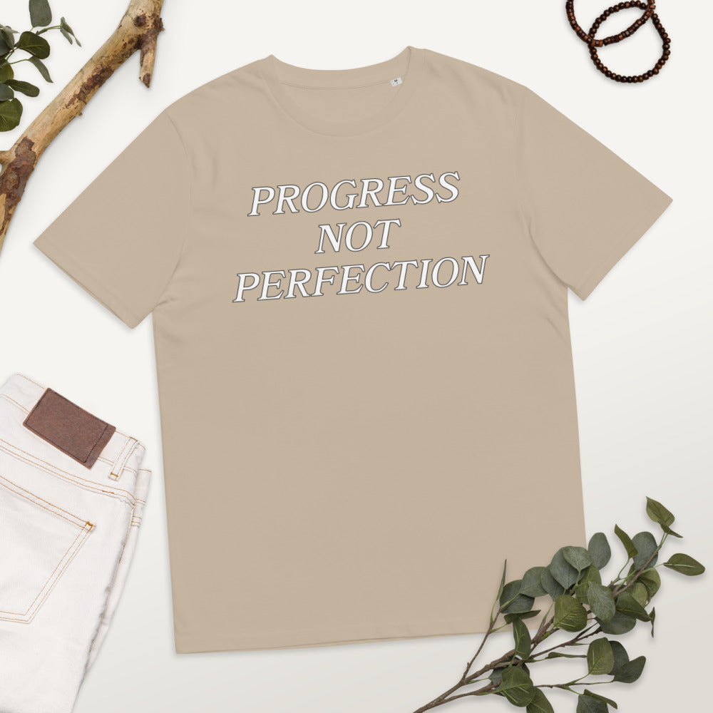 Progress Not Perfection Unisex organic cotton t-shirt