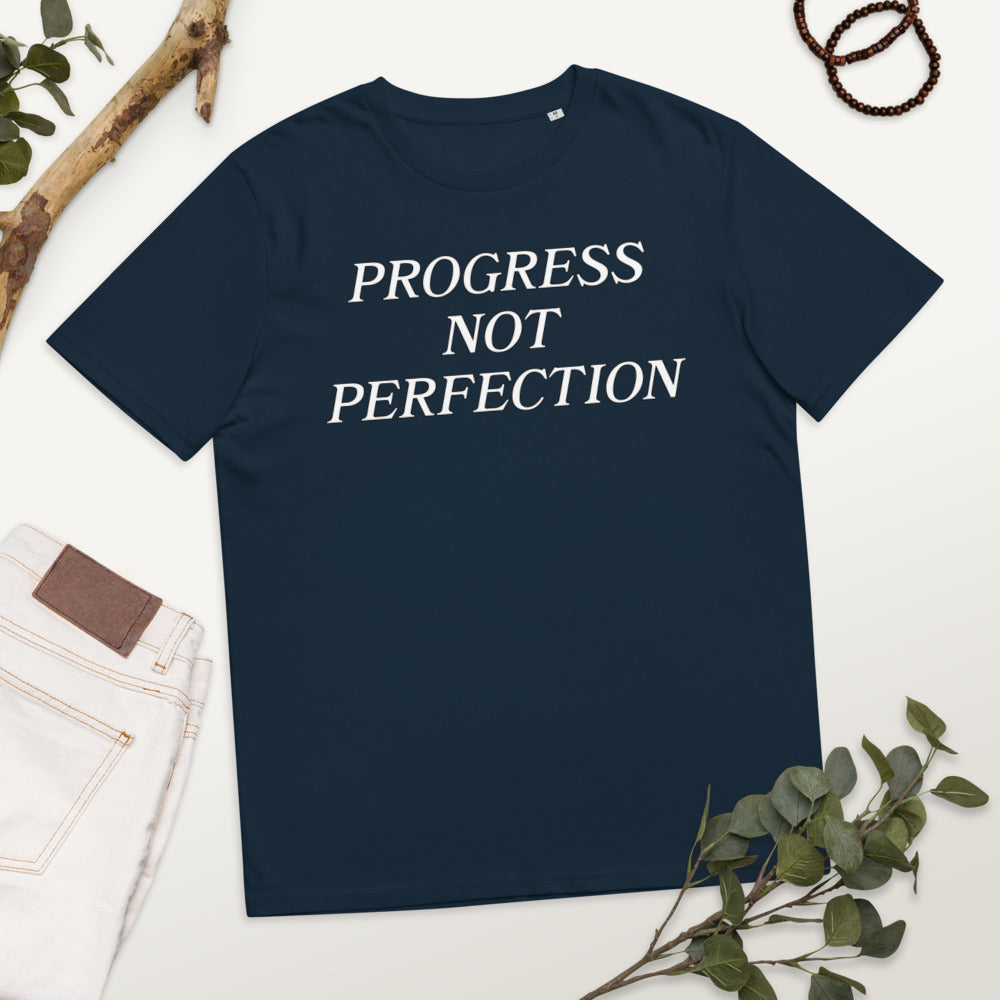 Progress Not Perfection Unisex organic cotton t-shirt