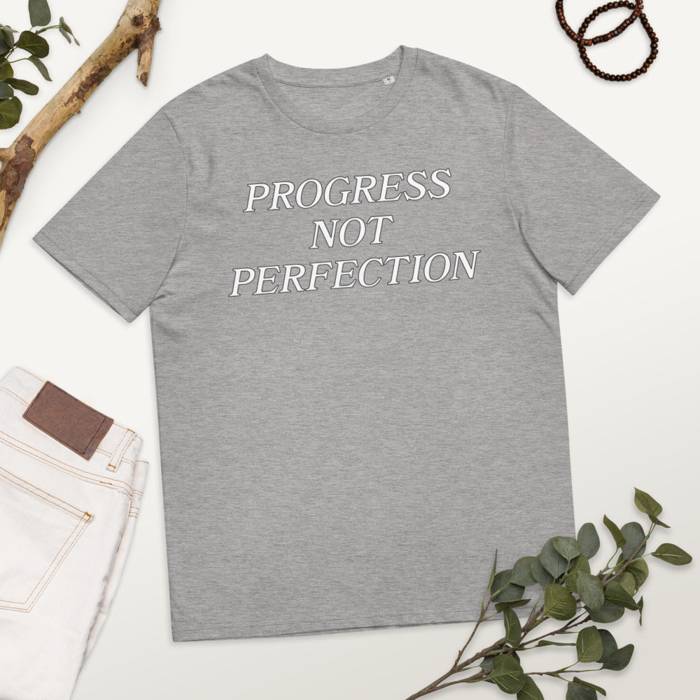 Progress Not Perfection Unisex organic cotton t-shirt