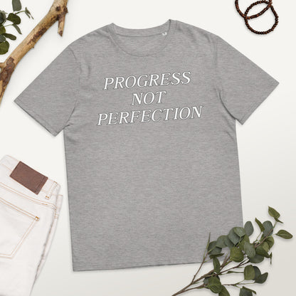 Progress Not Perfection Unisex organic cotton t-shirt
