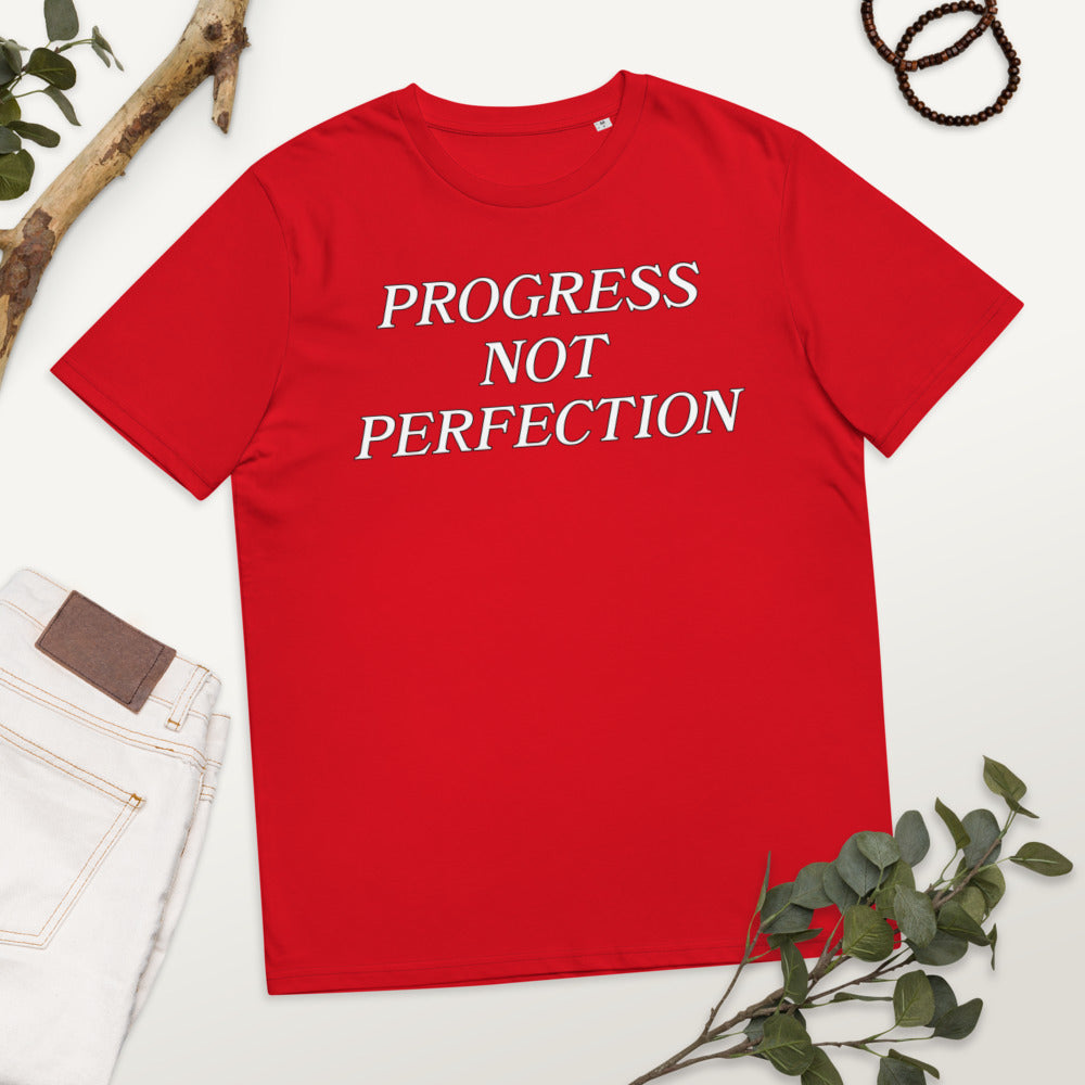 Progress Not Perfection Unisex organic cotton t-shirt