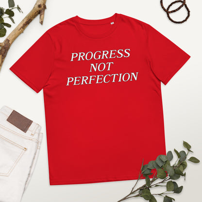 Progress Not Perfection Unisex organic cotton t-shirt
