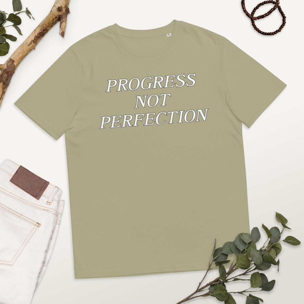 Progress Not Perfection Unisex organic cotton t-shirt