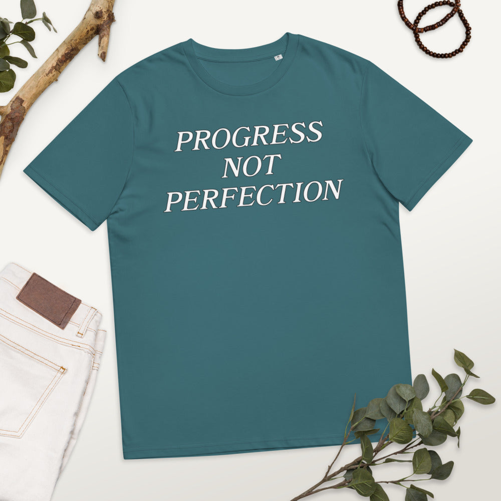 Progress Not Perfection Unisex organic cotton t-shirt