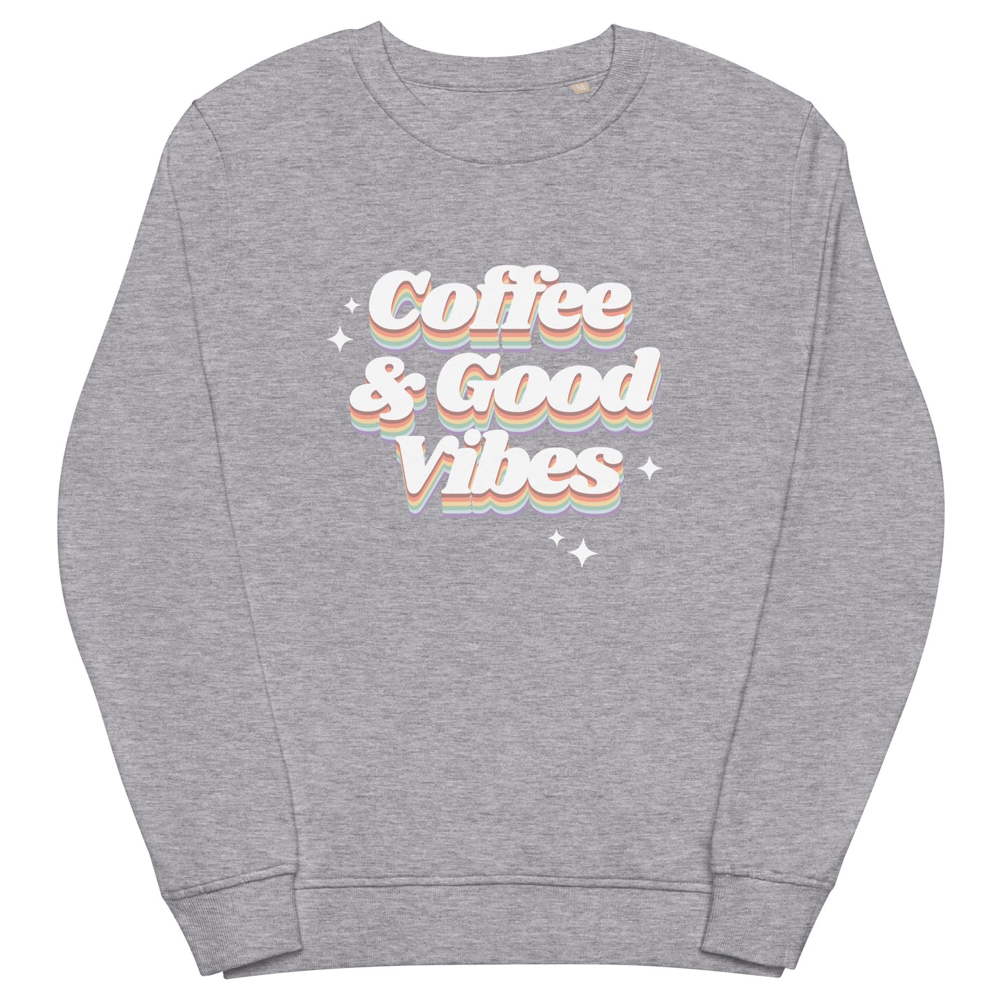 Coffee & Good Vibes Unisex organic sweatshirt