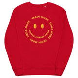 Train More Smile More Unisex organic sweatshirt