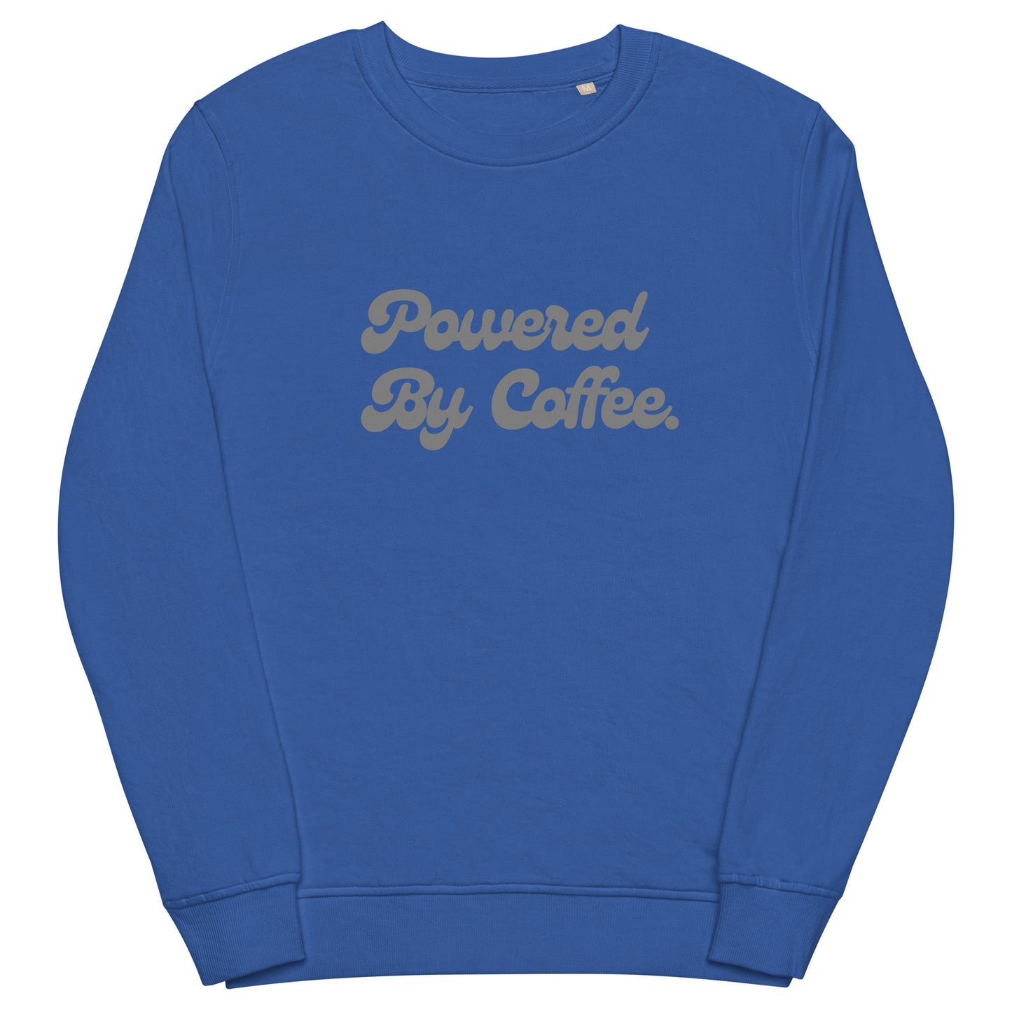 Powered By Coffee Unisex organic sweatshirt (Grey)