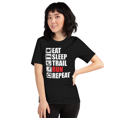 Eat Sleep Trail Run Repeat Short-Sleeve Women's T-Shirt