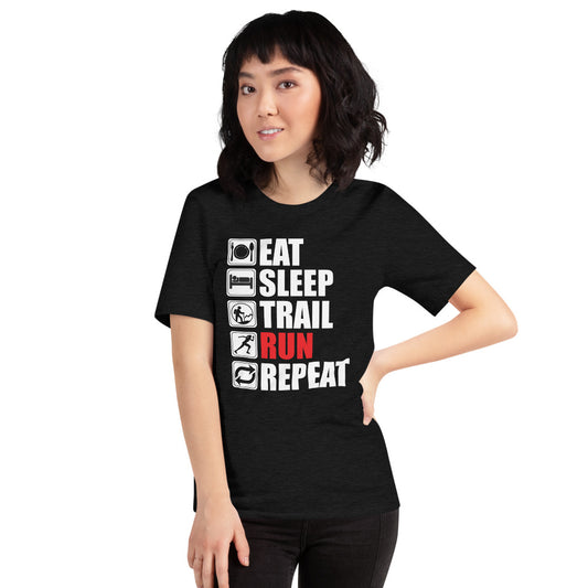 Eat Sleep Trail Run Repeat Short-Sleeve Women's T-Shirt