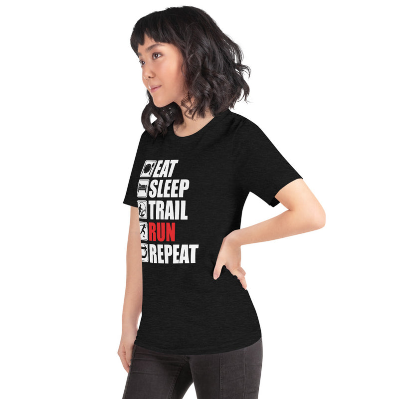 Eat Sleep Trail Run Repeat Short-Sleeve Women's T-Shirt